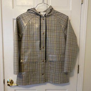 BNWT Trending Heartloom designer plaid rain jacket